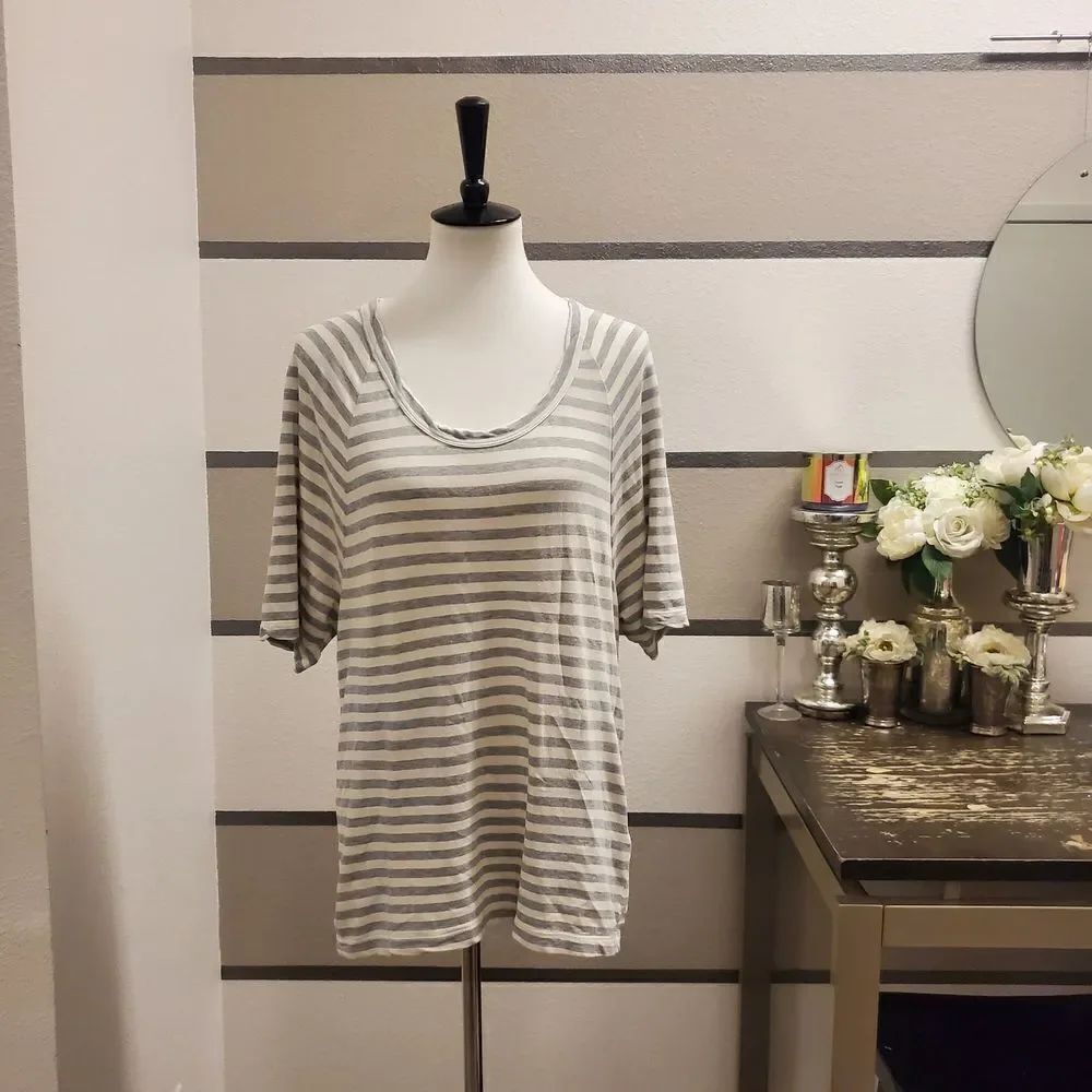 James Perse Striped Tee Sz 1